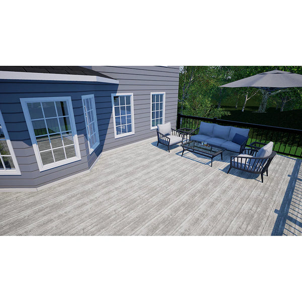 Ducan Dek-Master Vinyl Barnboard Plank Driftwood - Grey 60 mil