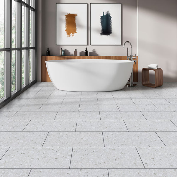 Lifeproof Annelise Terrazzo 6.5mm x 11.9 in. W x 23.8 in. L 22MIL Click Lock Waterproof Luxury Vinyl Tile Flooring (17.67 sq.ft./case)