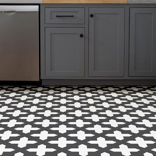 Revêtement de sol en vinyle autocollant FloorPops Nordic 12 po x 12 po – Lot de 20 (20 pi²/boîte)
