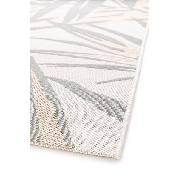 Hampton Bay Palm Leaf Green/Beige 8 ft. x 10 ft. Indoor/Outdoor Area Rug