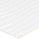 Load image into Gallery viewer, Anatolia Metro White Motion Glossy Rectified Ceramic Wall Tile 12 inch x 24 inch – 11.63 sq.ft./case Textured 3D