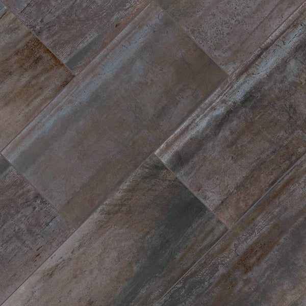 MSI Stone ULC Metallic Ferro Porcelain Tile 12 inch x 24 inch – 14 sq. ft. per Case Matte Metal Look Finish