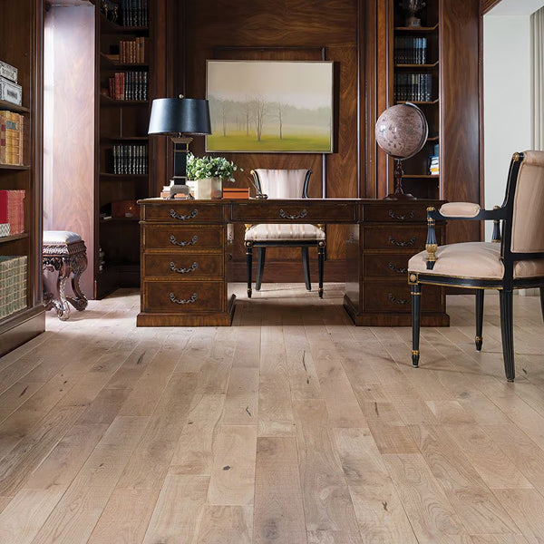 French Oak Point Reyes solid hardwood flooring with matte finish and hand-distressed texture