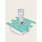Charger l'image dans la visionneuse de galerie, Mureno Dimensions Teal Subway Peel and Stick Rigid Vinyl Tiles 4 Pack
