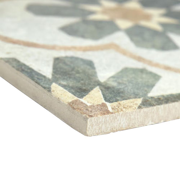 Merola Tile D’Anticatto Decor Florence Porcelain Floor and Wall Tile 8.75 inch x 8.75 inch x 0.38 inch – 11.25 sq. ft./Case, Matte Textured Rustic Finish