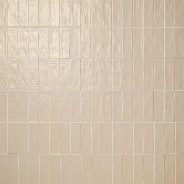 MSI Stone ULC Zelyge Desert White 2.5 inch x 8 inch Satin Ceramic Zellige Look Backsplash Tile – 5.24 Sq. Ft. / Case