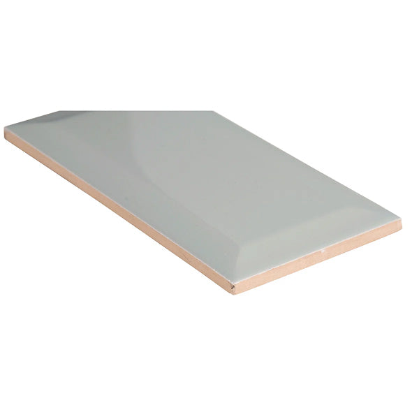 Segment 3 in. x 6 in. Beveled Glossy Ceramic Subway Wall Tile