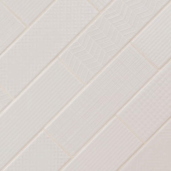 MSI Stone ULC Citylights 3D Mix Glossy Ceramic Tile 0.31 inch Thickness 4 inch Width 9.9 sq. ft. Coverage Wall Tile