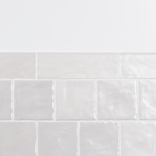 Merola Tile Klinker Retro Blanco Aubrieta 12.75 inch x 12.75 inch Ceramic Floor and Wall Tile 6.96 sq. ft./case – Satin Textured Finish