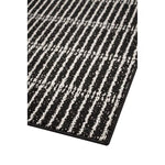 Load image into Gallery viewer, StyleWell Acton 3 ft x 6 ft Polypropylene Loop Yarn with Non-Slip Backing Black Doormat
