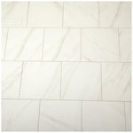 Load image into Gallery viewer, Dal Tile Selwyn Bianco Calacatta Matte Porcelain Tile 12 inch x 12 inch 14.55 sq. ft./Case Marble Look Glazed Floor and Wall Tile