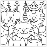 Load image into Gallery viewer, Merola Tile Oh My Cat Porcelain Floor and Wall Tile 9.75 inch x 9.75 inch x 0.4 inch – 10.88 sq. ft./Case, Mixed Textured White Finish