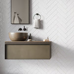 Charger l'image dans la visionneuse de galerie, Ivy Hill Tile Catalina White 3 inch x 12 inch Polished Ceramic Subway Wall Tile – 10.76 Sq. Ft. / Case