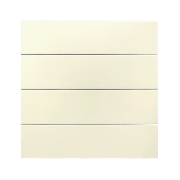 Cream Glossy Ceramic Wall Tile (Set of 25)