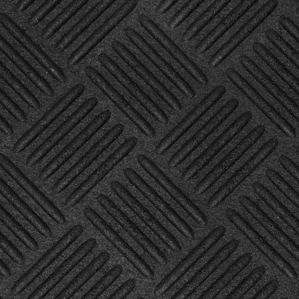 TrafficMaster Black 3 ft. x 4 ft. Indoor / Outdoor Commercial Duty Rubber Floor Mat