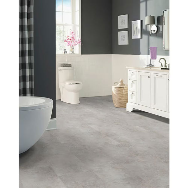 TrafficMaster Mountain Mist Peel and Stick Vinyl Tile Flooring 12-inch x 24-inch