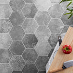 Load image into Gallery viewer, Ivy Hill Tile Hayes Gris Porcelain Tile – 0.31 inch Thick, 8 inch x 9.44 inch, 9.84 sq.ft/Case – Matte Hexagon Italian Style Finish
