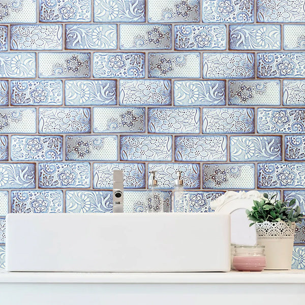 Merola Tile Antic Feelings Via Lactea 3 inch x 6 inch Ceramic Wall Tile – 4 sq.ft./case Glossy Patterned Finish