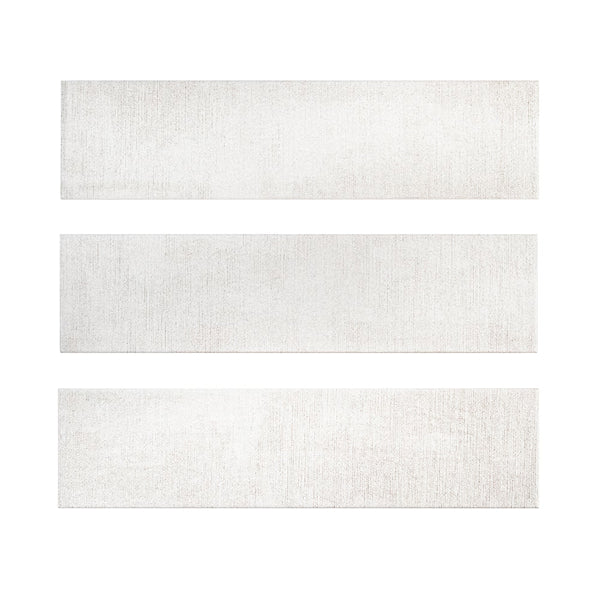 Jeffrey Court Cambric Ivory 4 inch x 16 inch Textured Subway Ceramic Wall Tile – 10.33 Sq. Ft. / Case