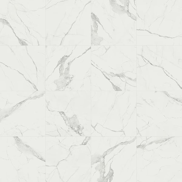 Anatolia Statuario Matte Rectified Porcelain Tile 24 inch x 24 inch – 15.5 sq. ft. per Case Large Format Marble Look Finish