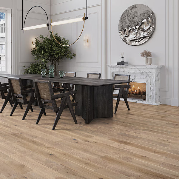 Malibu Wide Plank French Oak Ladera 3/4-inch Thick x 5 in. Wide Smooth Solid Hardwood Flooring (22.6 sq. ft./case)