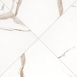 Charger l'image dans la visionneuse de galerie, MSI Regallo Calacatta Marbella Porcelain Tile 0.39 inch Thick 24 inch x 24 inch 11.63 sq. ft./case Matte Marble Look