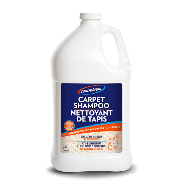 Concrobium 3.78 L Carpet Shampoo – Deep Clean Carpet & Upholstery Cleaner