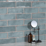 Load image into Gallery viewer, Ivy Hill Tile Santa Fe Blue 4 inch x 11.96 inch Polished Ceramic Wall Tile – 10.76 Sq. Ft. Coverage per Case
