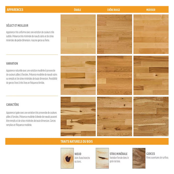 Dubeau Floors Natural Red Oak 3/4 T x 4-1/4 W x Random Length Natural Matte Hardwood Floor (17 sq.ft./case)