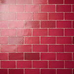 Load image into Gallery viewer, Merola Tile Antic Special Red Moon Ceramic Wall Tile 0.38 inch Thick 3 inch Wide 4 sq. ft. per Case – Glazed Handmade Subway Finish