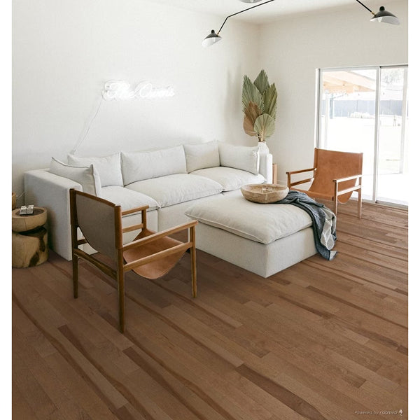 Dubeau Floors Plancher en érable massif, couleur abricot mat, épaisseur ¾ de pouce, largeur 3¼ pouces, longueur variable (20 pieds carrés/boîte)