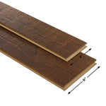 Charger l'image dans la visionneuse de galerie, Malibu Wide Plank Hickory Sunset 3/8-inch x 4 and 6-inch x Varying Length Engineered Click Hardwood Flooring (19.84 sq.ft./case)