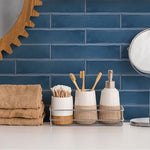 Load image into Gallery viewer, Merola Tile Castillo Denim 3 inch x 12 inch Ceramic Wall Tile – 5.72 sq. ft. per Case, Glossy Handmade Subway Look