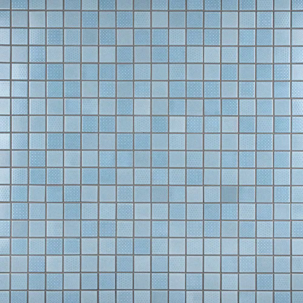 Merola Tile Celadon Aqua 11.63 inch x 11.63 inch Glossy Porcelain Mosaic Tile Sample