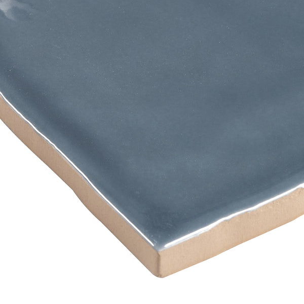 Anatolia Aura Indigo Glossy Pressed Ceramic Wall Tile 0.34 inch Thick 2.95 inch W 10.66 sq ft/case