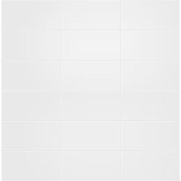 Anatolia 12 inch x 24 inch Metro Rectified White Gloss Wall Tile – 15.5 sq. ft. Coverage per Case