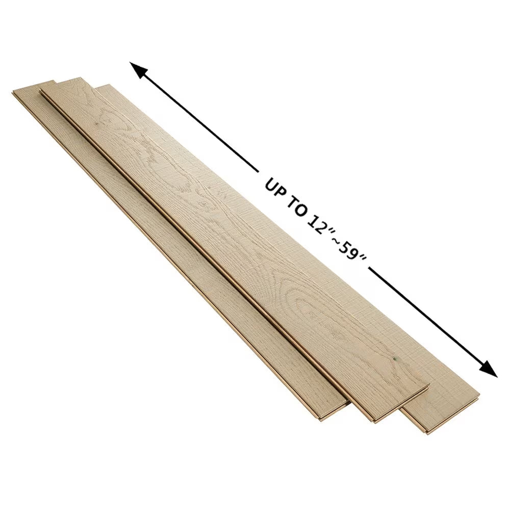 French Oak Pebble Beach solid hardwood flooring in grey with distressed matte finish