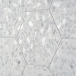 Charger l'image dans la visionneuse de galerie, Ivy Hill Tile Fusion Hex Gray Terrazzo 9 inch x 10.5 inch Matte Porcelain Floor and Wall Tile 8.07 sq ft per Case Hexagon