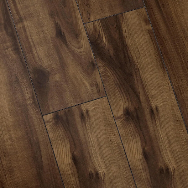 8" x 47" x 8mm Maple Laminate Flooring – Medium Shade, Embossed Surface
