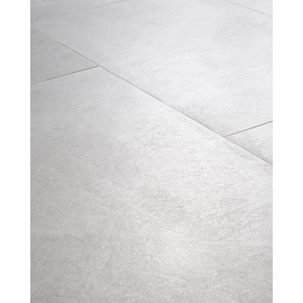 Ivy Hill Tile Copley Bianco Porcelain Tile – 0.39 inch Thick, 12 inch x 24 inch, 11.62 sq.ft/Case – Matte Stone Look Finish