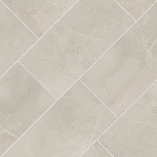 MSI Madison Luna Porcelain Tile 24 inch x 48 inch 16 sq. ft./case Polished Large Format Glossy Stone Look Finish