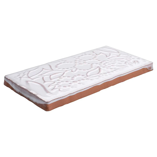 Merola Tile Antic Feelings Milk 3 inch x 6 inch Ceramic Wall Tile – 4 sq.ft./case Glossy Patterned Finish