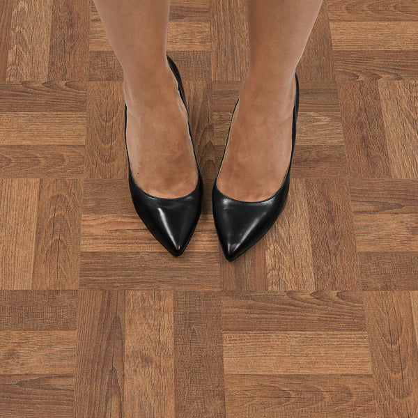 FloorPops Parquet 12-in x 12-in Peel & Stick Floor Tiles (20 sq.ft./case)
