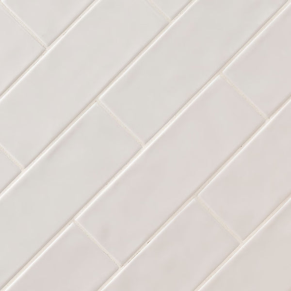 MSI Stone ULC Citylights Pure 3D Mix Ceramic Tile 0.31 inch Thickness 4 inch Width 9.9 sq. ft. Coverage Glossy Finish Wall Tile