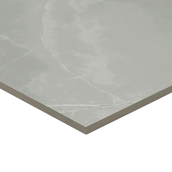 MSI Stone ULC Madison Celeste Porcelain Tile 10 mm Thick 24 inch x 24 inch 16 sq. ft./Case Matte Marble Look Floor and Wall Tile