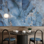 Load image into Gallery viewer, Ivy Hill Tile Jume Onyx Blue Porcelain Tile – 0.39 inch Thick, 24 inch x 48 inch, 15.49 sq.ft/Case – Polished Onyx Look Finish