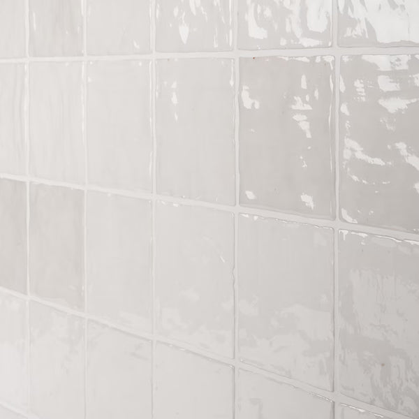 Ivy Hill Tile Kingston White 4 inch x 4 inch Polished Ceramic Wall Tile (5.38 sq. ft./case)