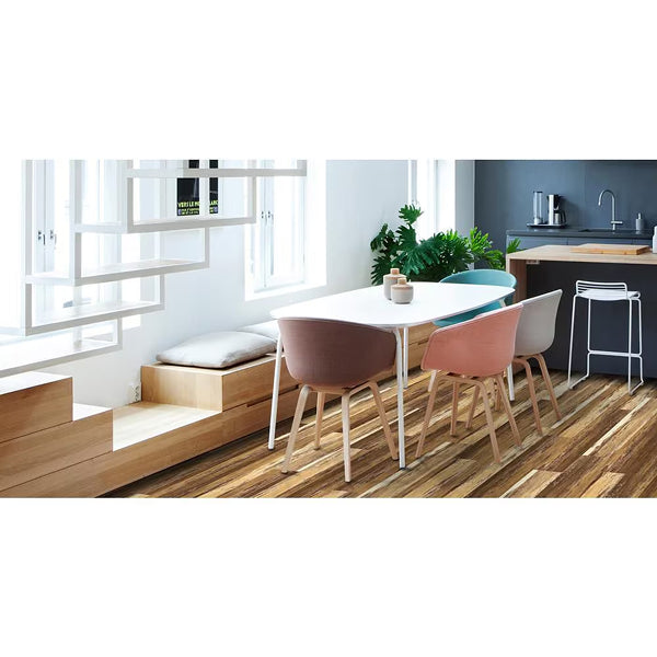 Deco Products COLORS Floor-Wall Old Brown Wood Aged 6-inch x 36-inch Painted Style Luxury Vinyl Plank (30 sq. ft./case)