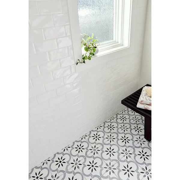 MSI Stone ULC Whisper Handcrafted Glossy White Ceramic Subway Tile Sample – 3 inch x 6 inch x 5/16 inch (1 sq. ft./Case)