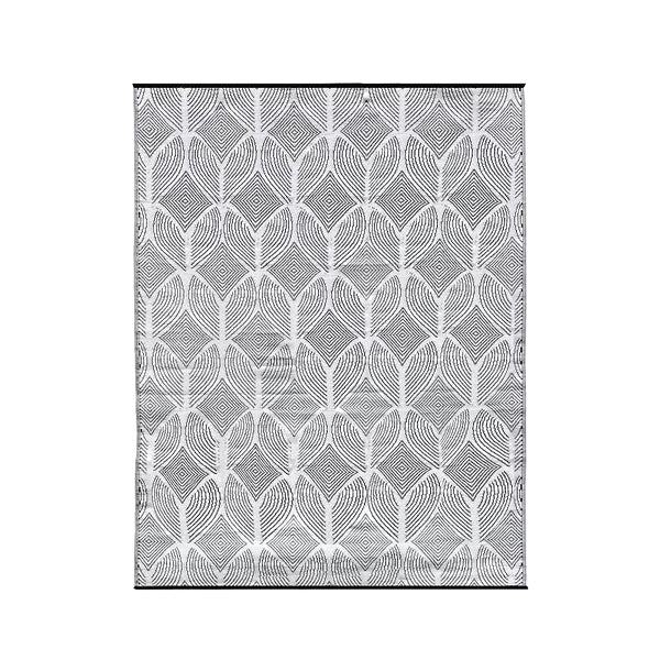 StyleWell Grey Geo Grey 5 ft. x 7 ft. Reversible Outdoor Area Rug – Contemporary Indoor/Outdoor Polypropylene Rug